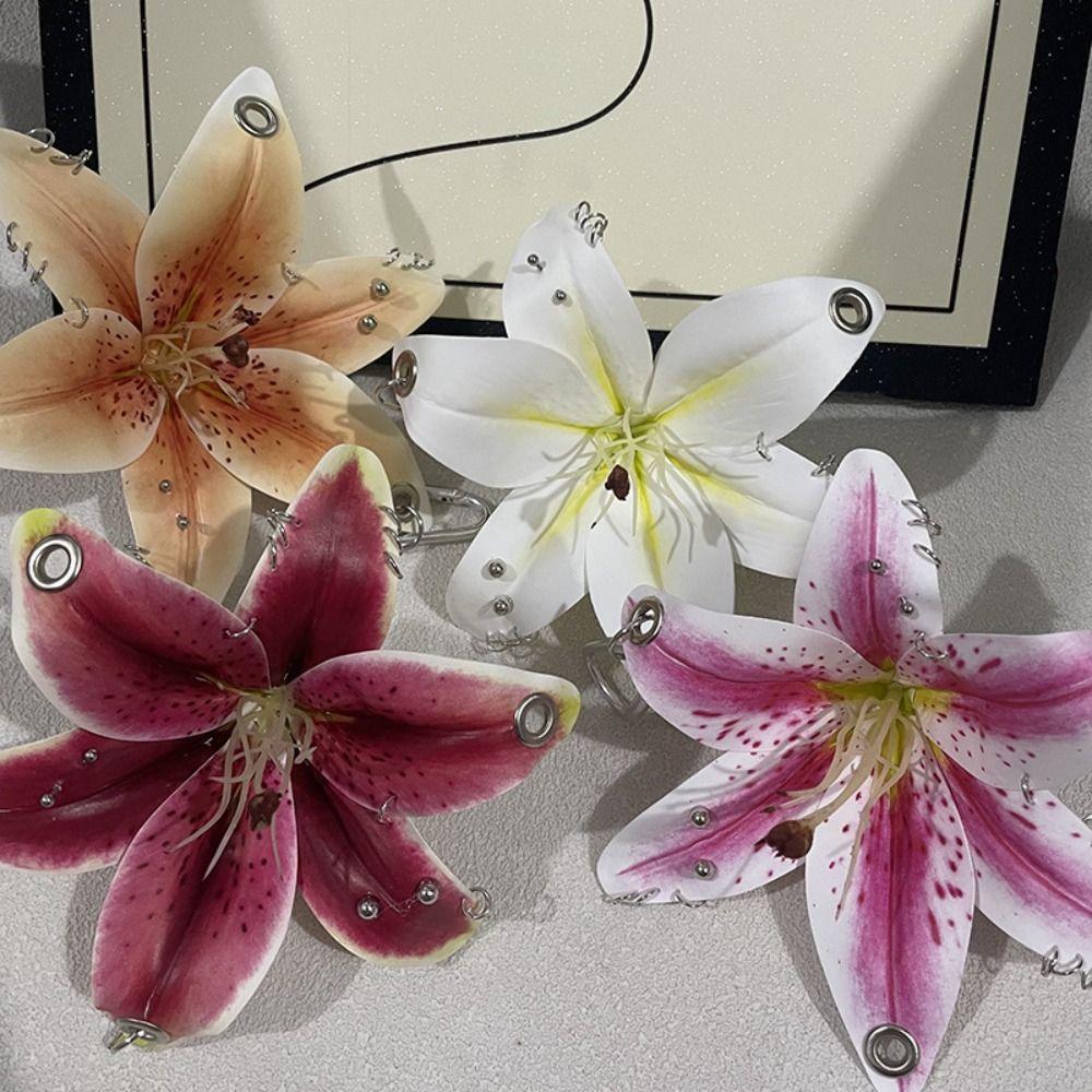 Simulation Flower Flower Keychain Exquisite Bag Pendant Creative Lily Keychain