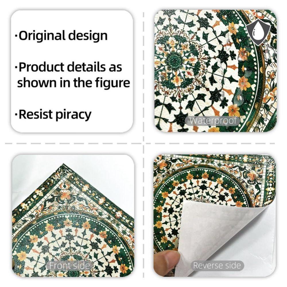 10Pcs Waterproof Backsplash Tile Stickers Multicolor Design Tile Decals  Bathroom Decor