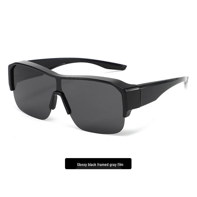 Women's Ultralight Half-Frame Polarized Cycling Sunglasses - Wear Over Prescription Glasses, Clip-On, Anti-UV