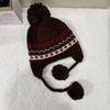 Printed Fair Isle Style Beanies Warm Ear Protection Hat Sweet Printing Knit Cap  Winter