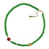 6Mm High Quality Ice-Permeable Imperial Green Natural Green Chalcedony Chalcedony Design Clavicle Chain Necklace