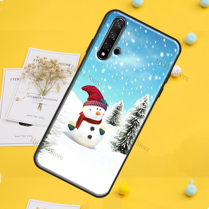 Merry Christmas Case For Huawei P30 P20 P40 P60 Pro P Smart Nova 9 5T Honor Magic 5 Lite X8 X9a 50 70 Cover