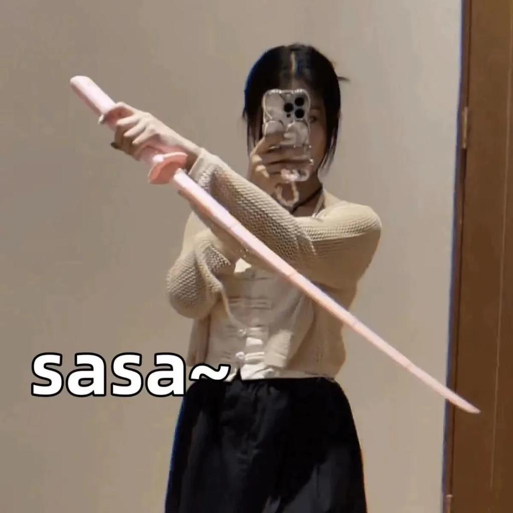 3D Printed Samurai Retractable Sword Plaything Telescopickatana Relaxation Plaything Cosplay Prop  Stress Ease Fidget Toy For Kid Adult