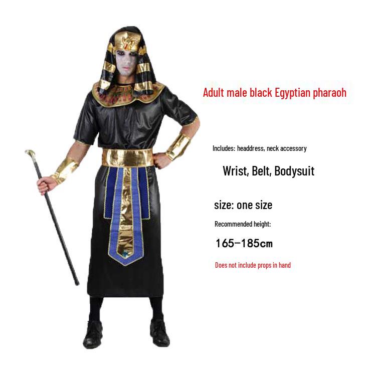 Ancient Egyptian Pharaoh & Queen Costume for Adults: Male & Female Nile River Attire for Halloween
