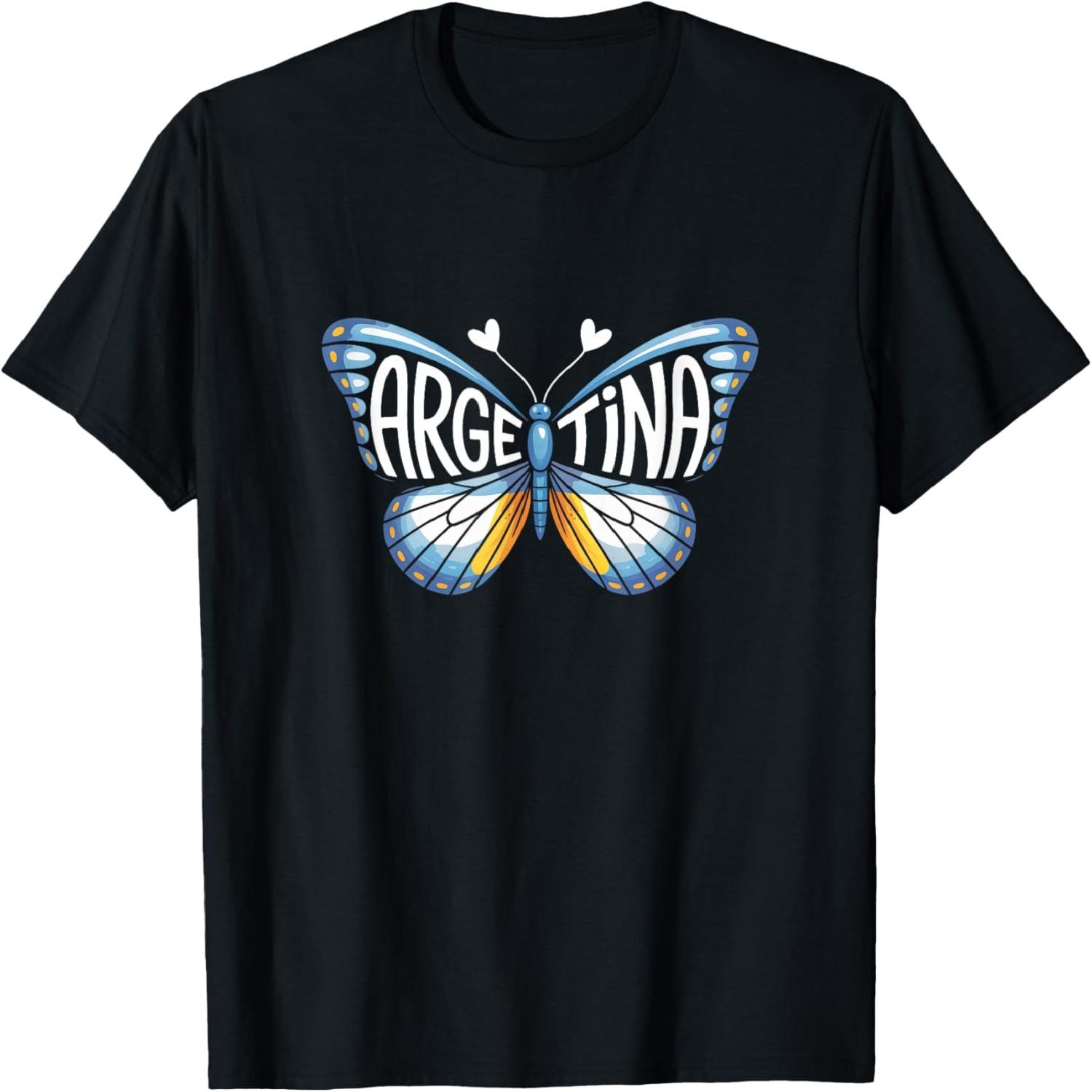 Argentina Butterfly - Argentinian Flag Colors Souvenir T-Shirt S разноцветный