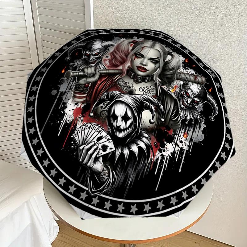 1PC Warner Harley Quinn Joker Umbrella-8-Rib Reinforced, Automatic Open, Lightweight-A99