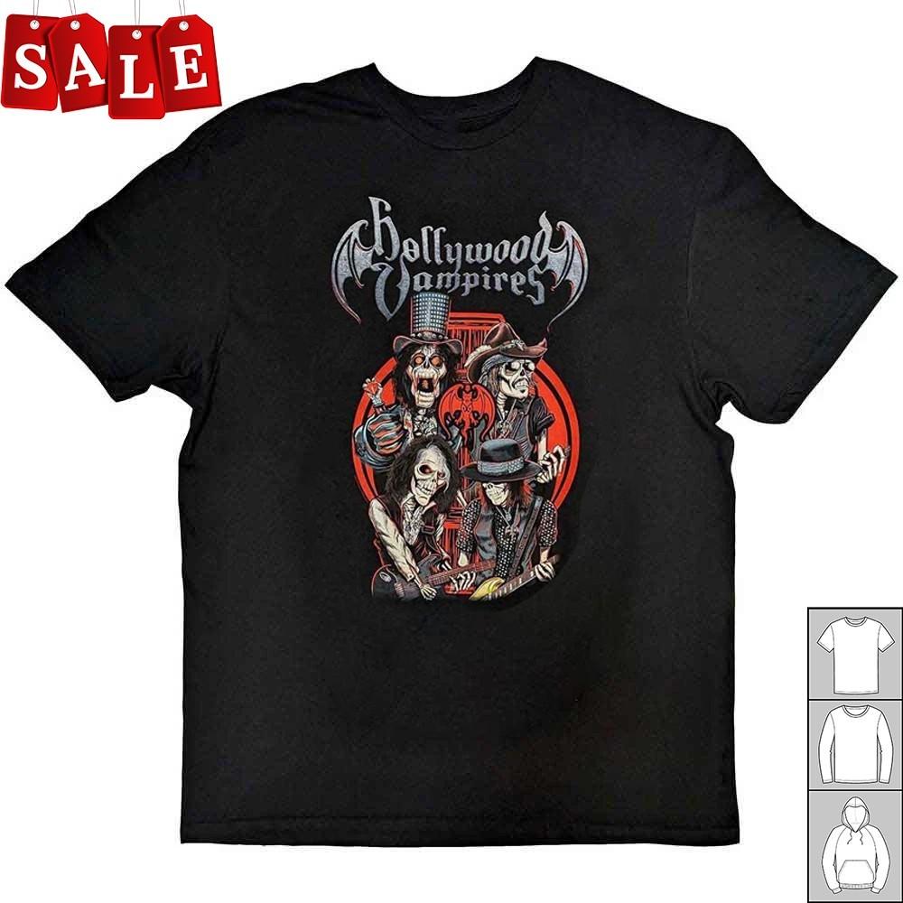 New Hollywood Vampires 2023 USA Europe Cotton Unisex S-5XL Shirt NH621 S