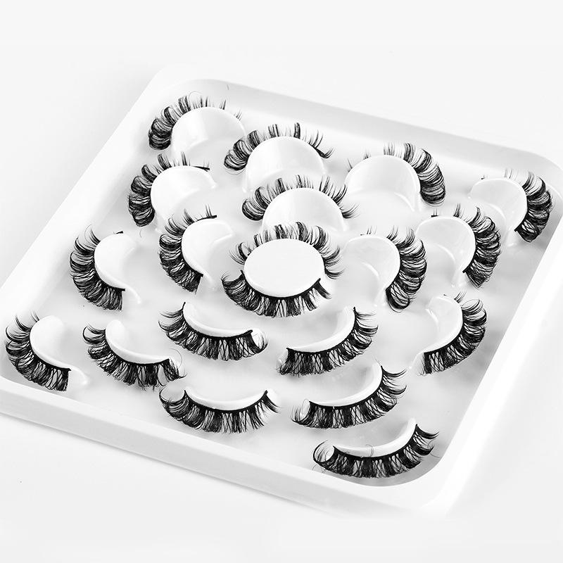 Dd Chemical Fiber Curled False Eyelashes 10 Pairs Of Thick Natural Grafted Eyelashes