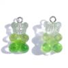 Colorful Transparent Bear Resin Pendant for DIY Jewelry and Keychains