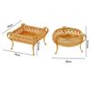 European Vintage Fruit Plate High-End Round El Glass Plate Multi-Layer Fruit Basket  Creative Cake Plate Ornaments
