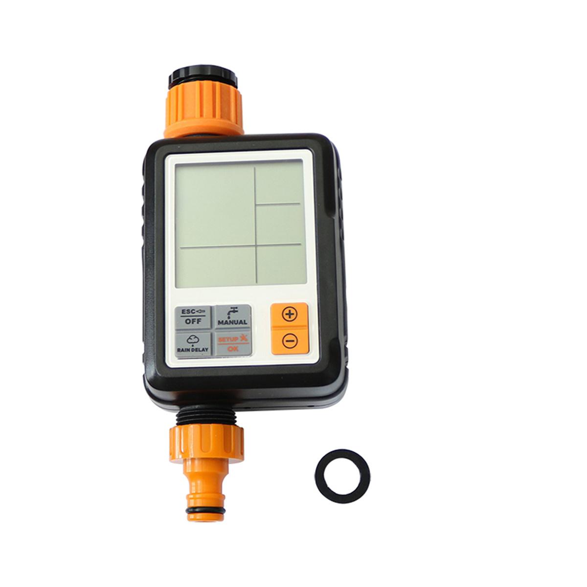 

1 Set 1-in-4-outs Automatic Digital Electronic Water Timer 16mm Nipple Quick-Plug Garden Agriculture Irrigation Controller 1Pc
