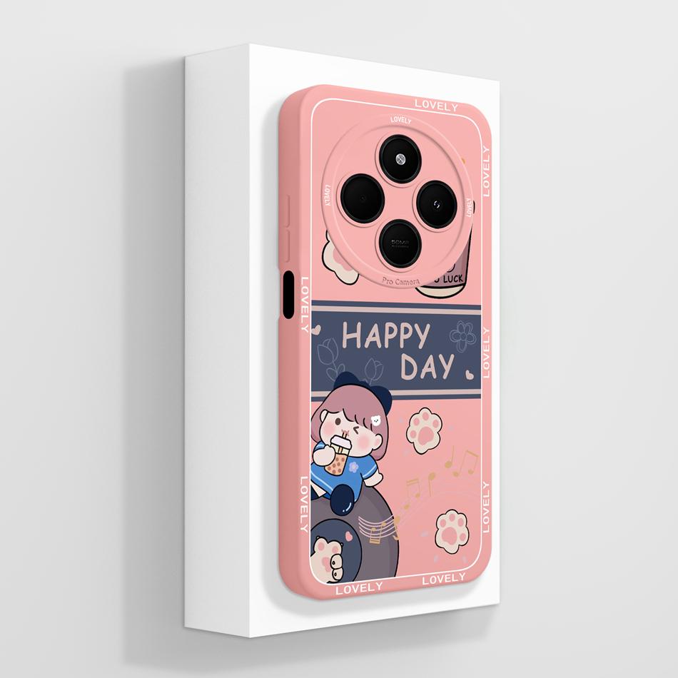 Case For POCO C75 Oil Painting Phone Back Cover For Xiaomi POCO C 75 4G 5G Soft Liquid Silicone Bumper Camera Protection Funda
