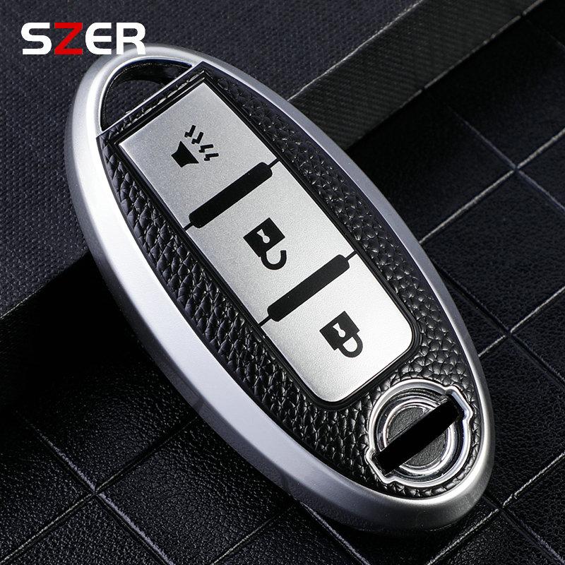 3 4 buttons Car Key Case Cover for Nissan Leaf Micra Qashqai J11 J10 X Trail T32 Versa Note Patrol Key Fob Cover Accessories