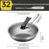 32CM Honeycomb 304 Stainless Steel Wok