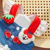 Heart Print Dog Harness Dress Cute Pet Dress Universal Denim Puppy Princess Skirt  Pet Supplies