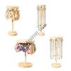 Jewelry Display Holder Necklace Earrings Bracelets Display Stand Desktop Jewelry Storage Rack With Hooks
