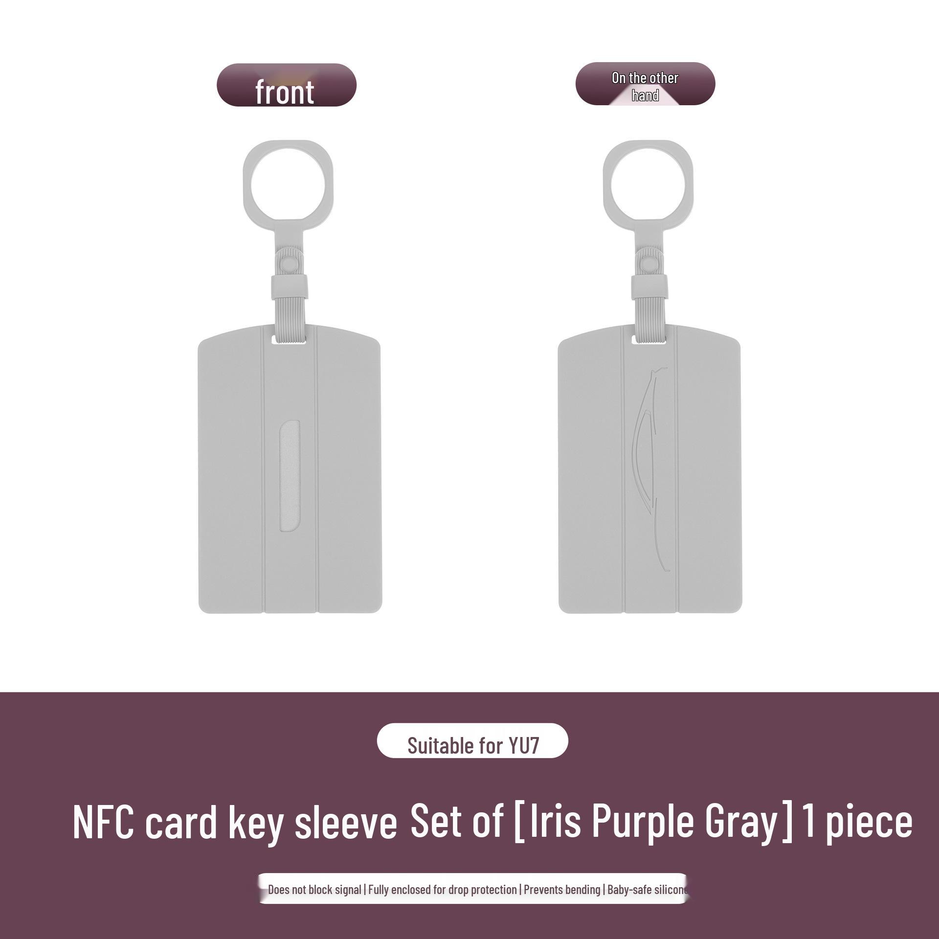 Xiaomi YU7 NFC-Compatible Silicone Key Fob Case - Full Coverage & Original Car Color 1 piece