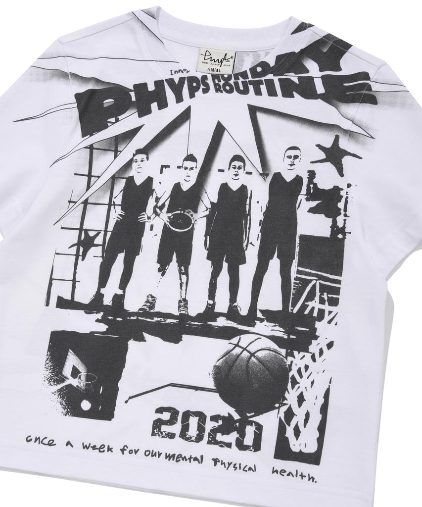 PHYSICAL DEPARTMENT Women'S Cartoon Basketball Short Sleeve T-Shirt White