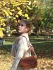 2026 New Style Spanish Women's Saddle Bag: Magnetic Flap, Stitch Detail, Versatile Single Shoulder or Crossbody