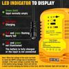 Solar Charging Adapter for Dewalt 18/V20V Batteries DC 18V/20V 4A Portable Battery Charger for Outdoor Work and Camping DCB180