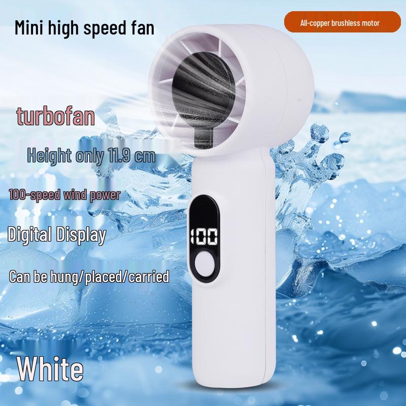 Rechargeable Portable Neck Fan with High-Speed Cooling and Ice Pack 60*60*180mm