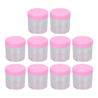 10 pz Vasetto Cosmetico in Plastica da 0,7 oz Portatile Antigoccia Vuoto Contenitore per Crema per Prodotti di Bellezza Fai da Te