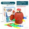 Piratenfass Kinderspielzeug, Pop-Up Piratenspiel, Interaktives Tischspiel für Familienfeier, Scherzartikel mit Schwertern
