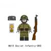 MOC Soldat Accesorii Bloc de construcție Figurine de acțiune Mini Personaje Jucării educaționale Crăciun Pentru Copii