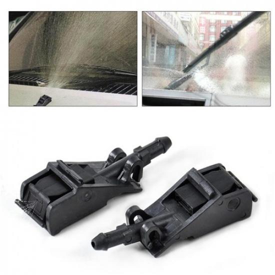 Car Front Windshield Washer Wiper Nozzle Washer Wiper Nozzle 6RD955985 ABS Black