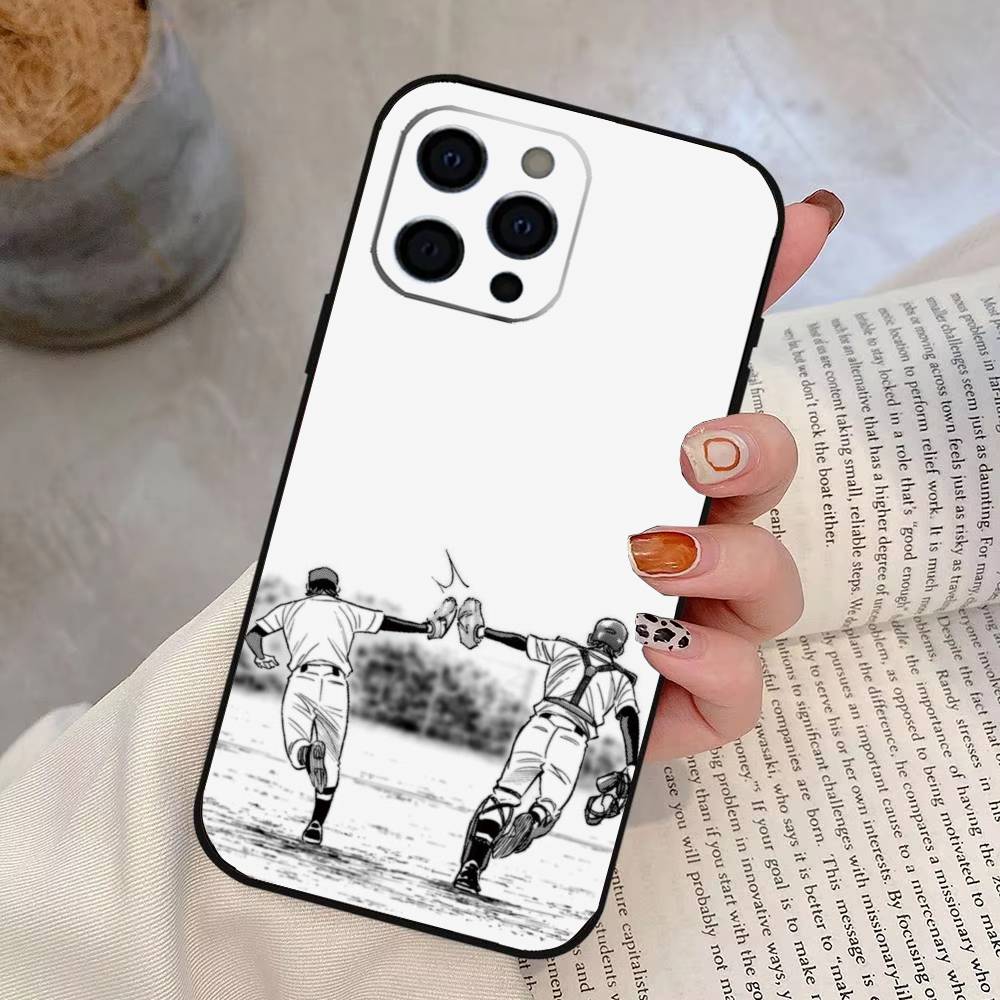 Ace of Diamond Phone Case For iPhone 17, 16,15,14,13,12,11 Plus,Pro Max, Others Soft Black Cover