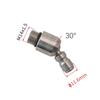 360 Degree 1/4" Stainless Steel Quick Connect High Pressure Spray 0 15 25 40 Degree Nozzle Car Wash Accessories