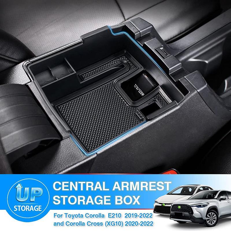 For Toyota Corolla E210 - & Corolla Cross (XG10)  Centre Console Organizer Tray  Armrest Storage Box Coin Holder