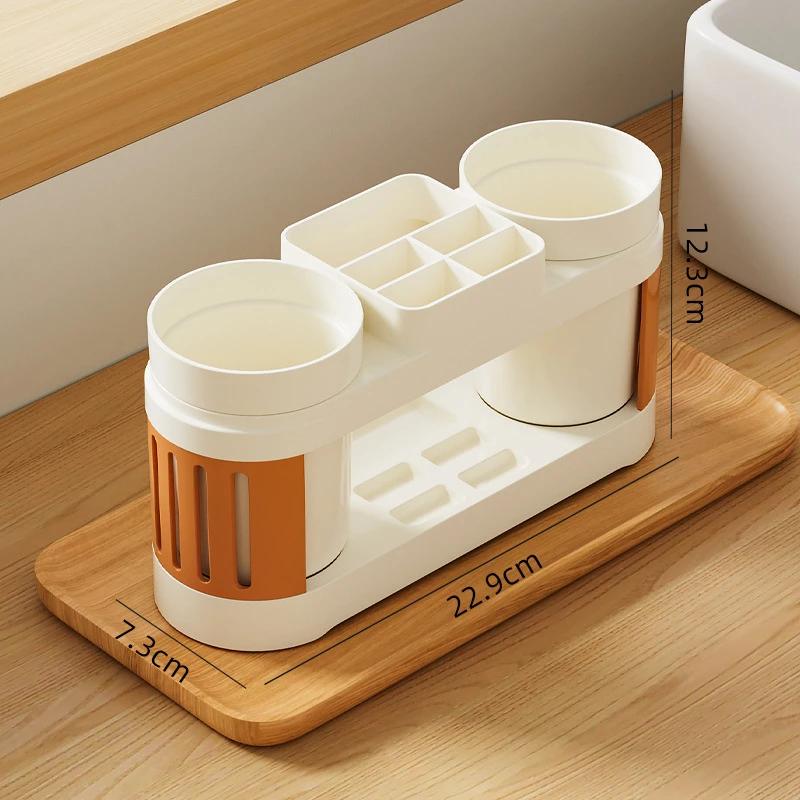 Bathroom Toothbrush Toothpaste Shelf Simple Advanced All-in-one Toothbrush Mouthwash Cup Bathroom Wash Set Cup Holder