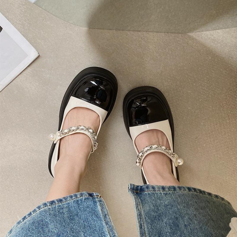 Thick-soled Shoes New Round Toe Single Shoes Versatile Shoes
