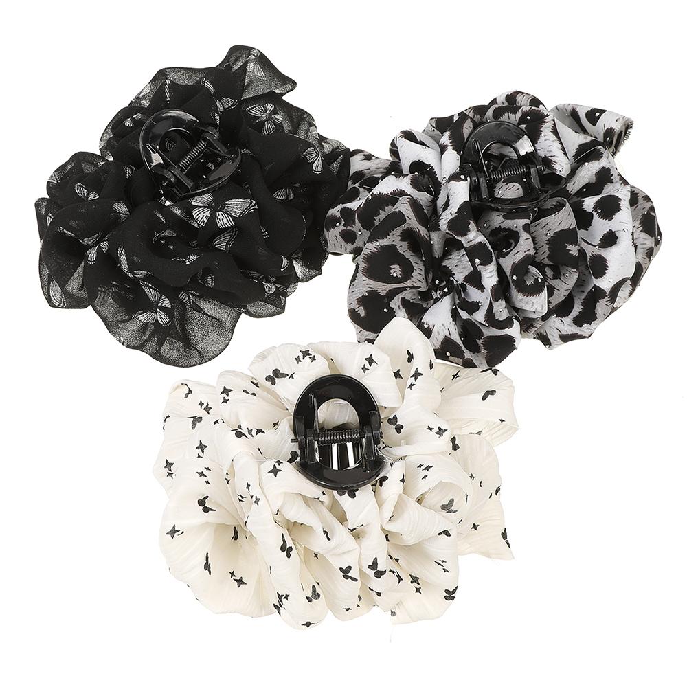 Nowe spinki do włosów z kwiatami z tkaniny, spinka do włosów, modne akcesoria do włosów, duża klamra do włosów dla kobiet, dziewczyn