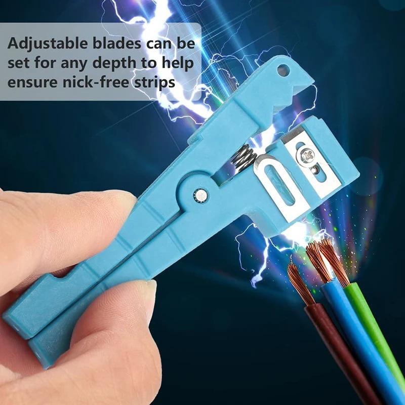 Fiber Optic Stripper Fiber Optic Jacket Stripper Coaxial Cable Stripping Cutter Tool Cable Slitter Wire Stripper Hand Tools