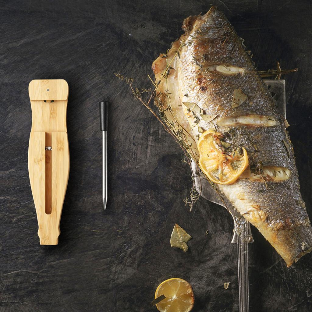 Meat Thermometer with BT 164ft Wireless Thermometer Smart Food Thermometer Temperature Gauge with