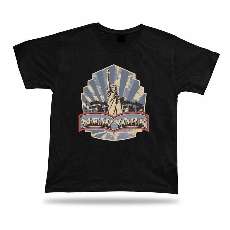 

New York Statue of Liberty Awesome Unisex Idea T Shirt Tee Design Apparel 5XL різнокольоровий