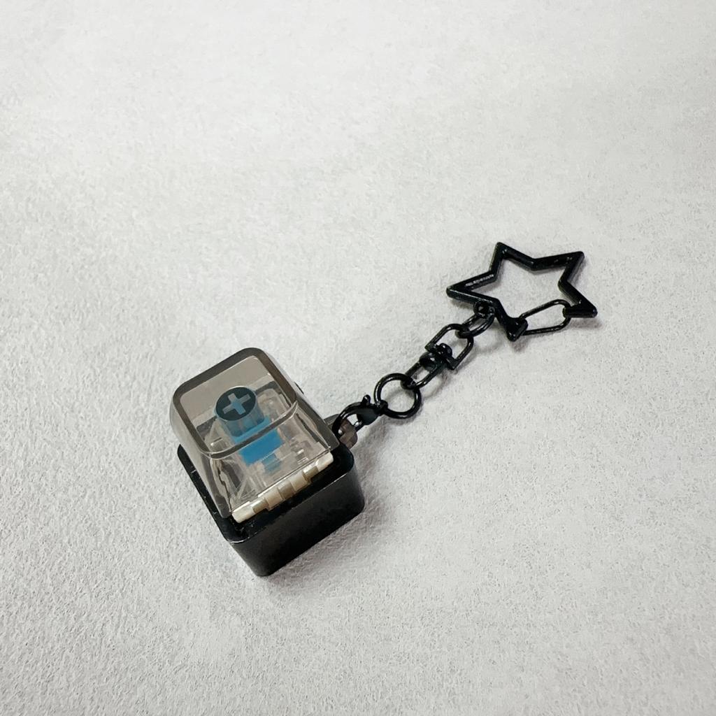Portable Pentagram Pendant Mechanical Keyboard Button Keychain Fingertip Fidget Toy Anti-Anxiety Stress Relief Tool For Home Off