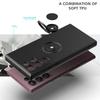 Ringhalter Magnetische Telefonhülle für Samsung Galaxy S23 Ultra S22 S21 Fe S20 S9 S10 Plus Note 20 10 Plus Flüssigsilikonhülle