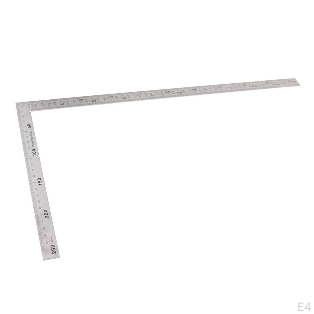 Ruler Stainless Steel 90 Degree Square Angle Metric