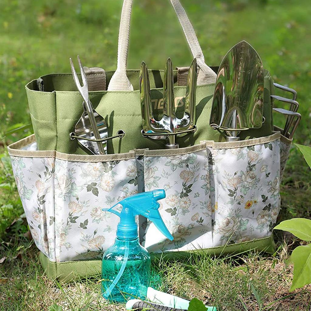 Hot Wooden Handle Stainless Steel Garden Tool Set Gardening Flower Kettle Gardening Tool Set