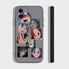 A-AOKIZY Animation Art Phone Case For IPhone 17 Air 16 15 14 13 Pro Max 11 12 Black Silicone Cover