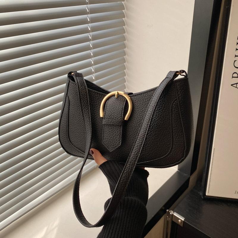 

Retro niche bag women s 2025 new autumn super fire versatile messenger bag Korean version of high-end shoulder armpit bag