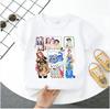 Summer Short-sleeved Cute Style Series K-pop Demon Hunters Children's Polyester T-shirt for Girls, Cute Sports Shirt for Girls