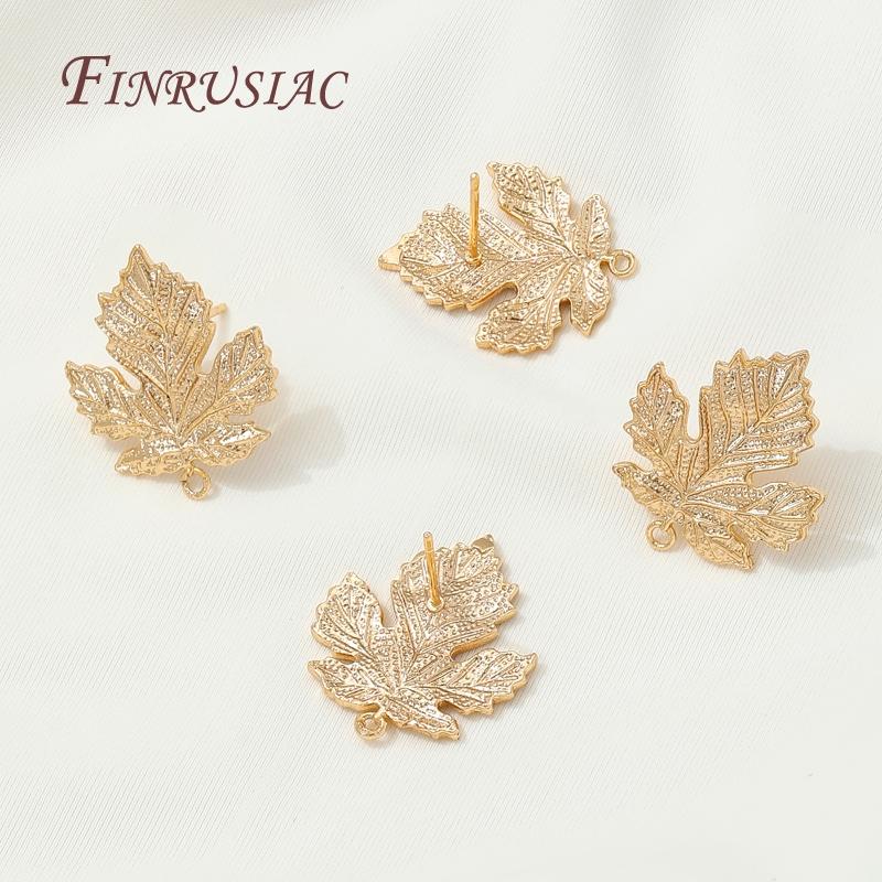 18K Gold Plated Brass Earring Studs Base Pins,DIY Earrings Making Accessories