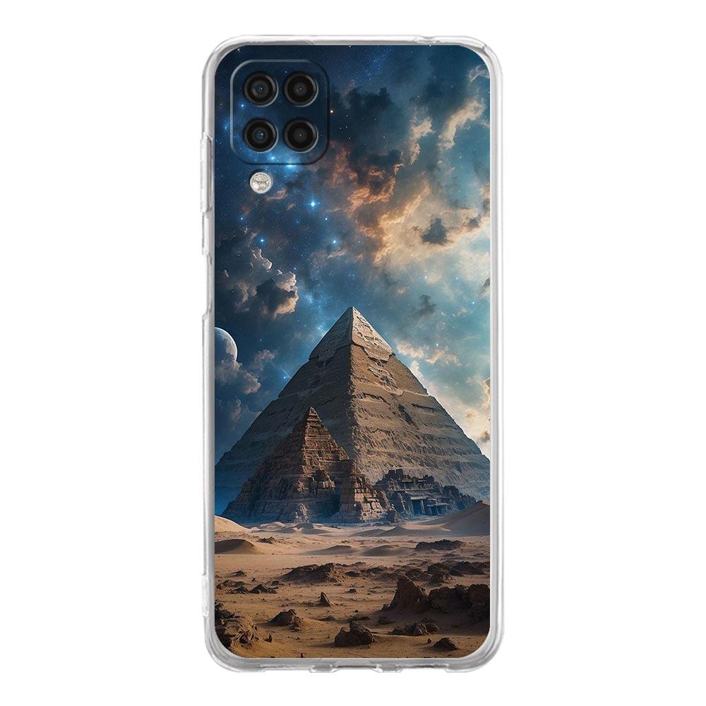 Phone Case For Samsung A13 A33 A35 A55 A73 A53 A23 A51 A71 A21S A31 A41 A05s A03S A15 A25 5G Cover Ancient Egypt God Pyramid