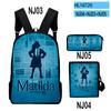 Classic Roald Dahl's Matilda the Musical 3D Print 3pcs/Set School Bags Laptop Daypack Backpack Inclined shoulder bag Pencil Case