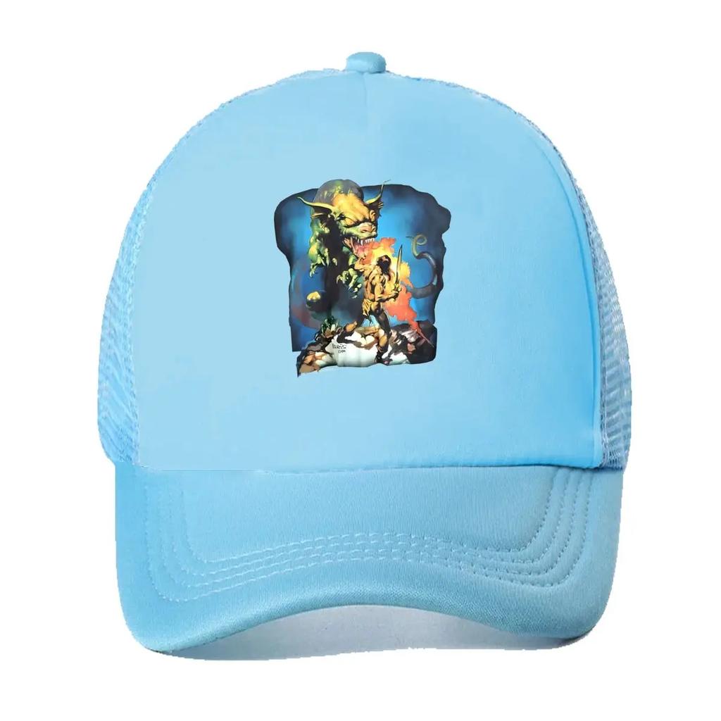 Monster Battle Anime Action Design Mesh Baseball Cap