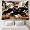 Giant Ape Rampages City Tapestry, Unique Design Tapestry, Wall Decor for Bedroom,Livingroom, Playroom,Heartwarming Fan Holiday Gifts